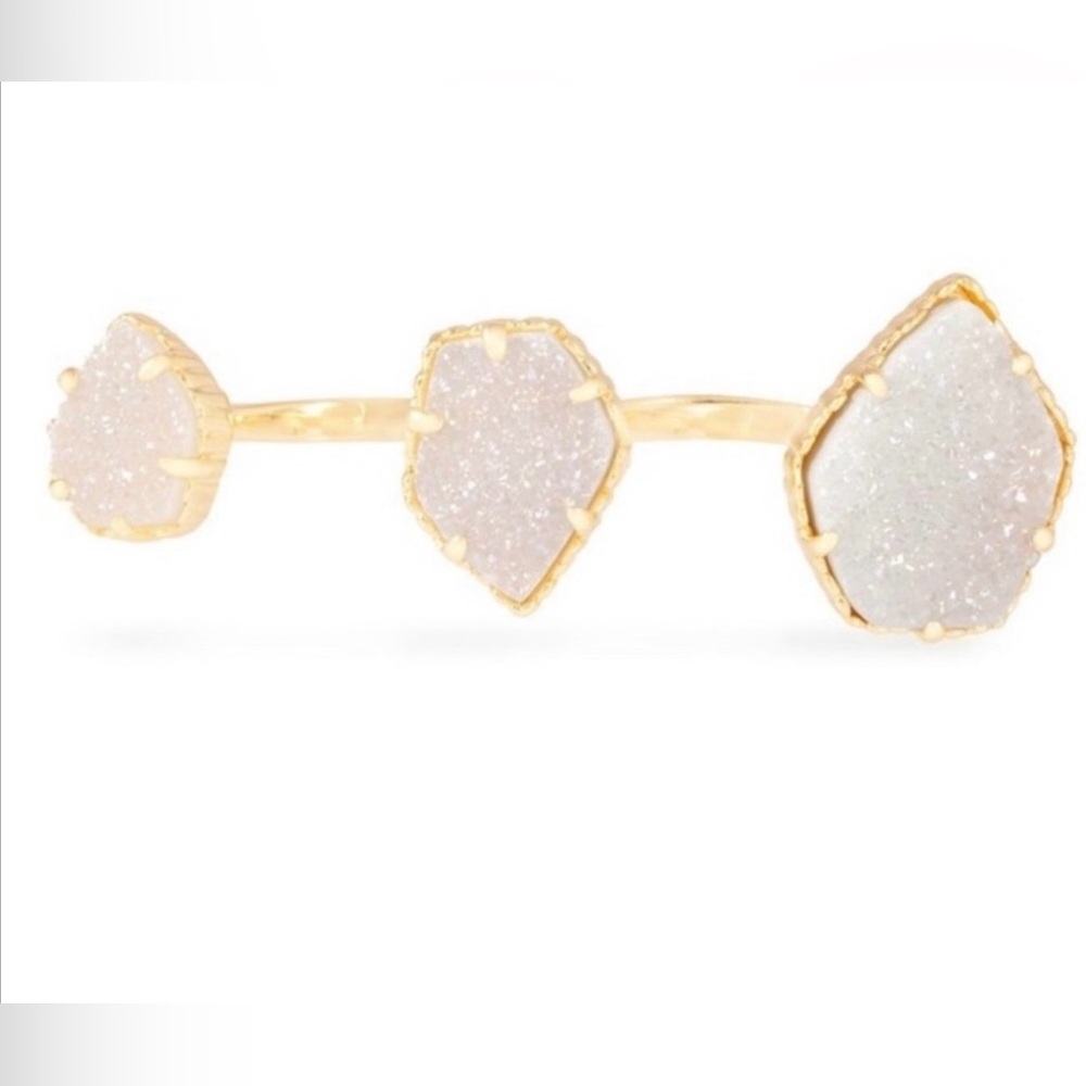 Kendra Scott Naomi Iridescent Druzy Double Ring